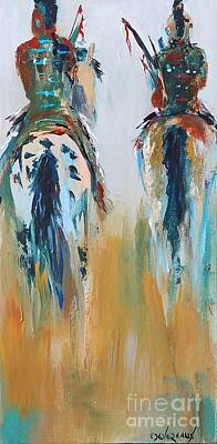 Abstract Paintings - Welcoming Party by Cher Devereaux