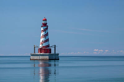 Bicycle Graphics - White Shoal Lighthouse 6 by John Brueske