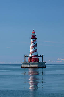 Bicycle Graphics - White Shoal Lighthouse 7 by John Brueske