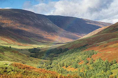 Lets Be Frank - Wide view into Glen Roy in the Highlands of Scotland by Tosca Weijers