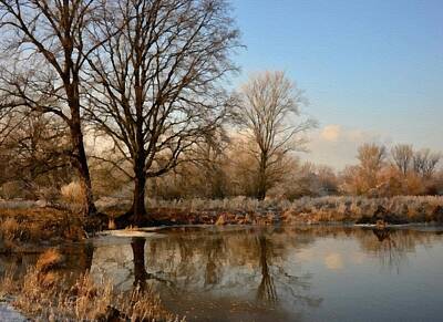 Bicycle Graphics - Winter Landscape Scene Near Carolinehurst L B by Gert J Rheeders