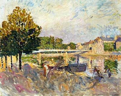 Kitchen Signs - Workers on the Banks of the Marne, 1907 by Henri Lebasque