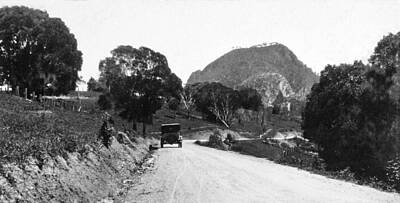 Not Your Everyday Rainbow - yring Creek Road, Pomona looking towards Mount Cooroora, c 1931 by Celestial Images