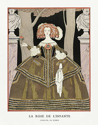 Jazz Rights Managed Images - 1924 fashion illustration in high resolution by George Barbier Royalty-Free Image by George Barbier