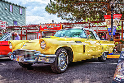 Soap Suds - 1957 Ford Thunderbird Convertible with Removable Hardtop by Gestalt Imagery