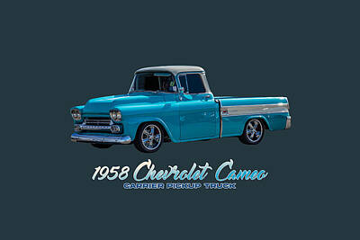 Antlers - 1958 Chevrolet Cameo Carrier Pickup Truck by Gestalt Imagery
