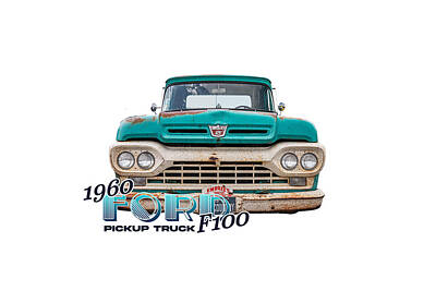 Amy Hamilton Animal Collage - 1960 Ford F100 Pickup Truck  by Gestalt Imagery