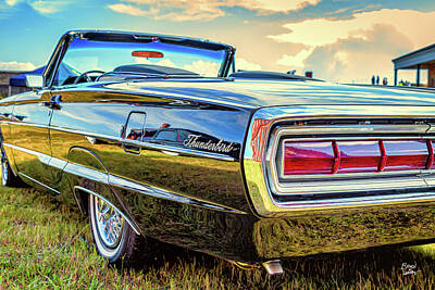 Beach House Shell Fish - 1966 Ford Thunderbird Convertible by Gestalt Imagery