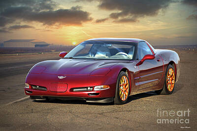 Typographic World Royalty Free Images - 2003 Chevrolet C5 Corvette Royalty-Free Image by Dave Koontz