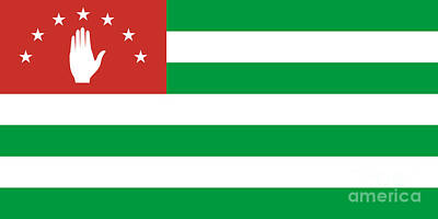 Soccer Patents Rights Managed Images - Abkhazia Flag Royalty-Free Image by Frederick Holiday