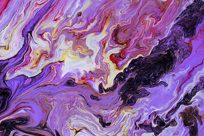 Royalty-Free and Rights-Managed Images - Abstract background of acrylic paints in color tones by Julien