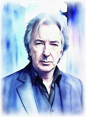 Celebrities Royalty-Free and Rights-Managed Images - Alan Rickman, Actor by Sarah Kirk