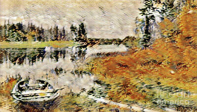 Impressionism Digital Art Rights Managed Images - Autumn Delight Royalty-Free Image by Torfinn Johannessen