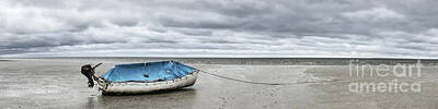Donut Heaven - Beached Boat Blue - panorama by Robert Anastasi