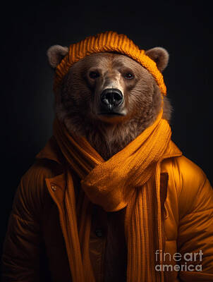 Surrealism Royalty Free Images - Bear    Surreal  Cinematic  Minimalistic  Shot  by Asar Studios Royalty-Free Image by Celestial Images