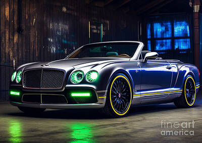 Leonardo Da Vinci - Bentley Continental GT Convertible Supersports by Destiney Sullivan