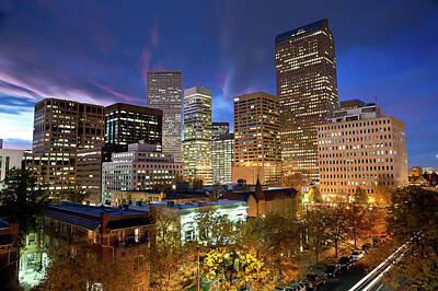 Back To School For Guys - Blue Hour Over The Mile High City by Bridget Calip
