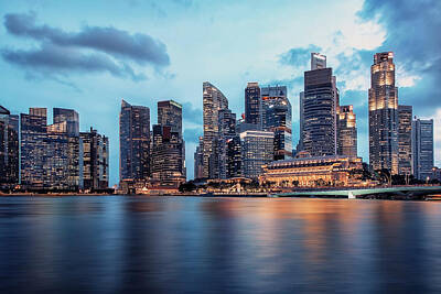 Royalty-Free and Rights-Managed Images - Blue Singapore by Manjik Pictures
