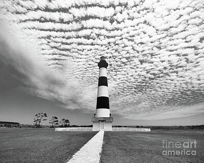 Grateful Dead Royalty Free Images - Bodie Island Lighthouse  bw Royalty-Free Image by Scott Cameron
