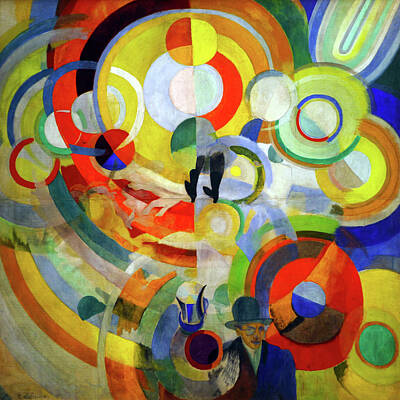 Royalty-Free and Rights-Managed Images - Carousel of Pigs by Robert Delaunay  by Mango Art