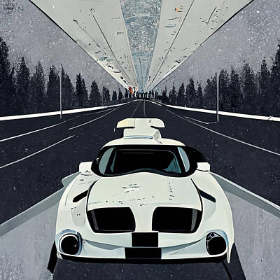 Comics Paintings - Cool  Cartoon  The  Stig  Top  Gear  Show  Driving  A  Car  76bea146  2cc1  4a8c  Bbc6  6146418e712a by MotionAge Designs