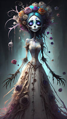 Recently Sold - Science Fiction Digital Art - Corpse Bride by Tricky Woo