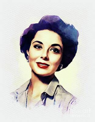Whimsical Animal Illustrations Rights Managed Images - Dana Wynter, Movie Legend Royalty-Free Image by Esoterica Art Agency