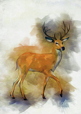 Neutrality - Deer Art by Ian Mitchell