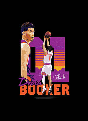 Recently Sold - Sports Digital Art - Devin Booker by Henry Let
