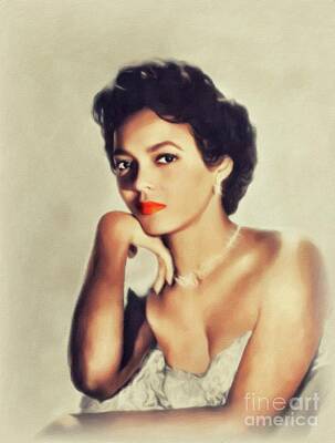 Celebrities Painting Royalty Free Images - Dorothy Dandridge, Hollywood Icon Royalty-Free Image by Esoterica Art Agency