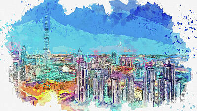 Abstract Skyline Rights Managed Images - .Dubai, United Arab Emirates, UAE - No 0680 Royalty-Free Image by Celestial Images