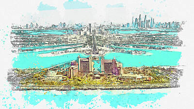 Abstract Skyline Rights Managed Images - .Dubai, United Arab Emirates, UAE - No 0706 Royalty-Free Image by Celestial Images