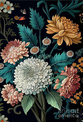Florals Digital Art - Flower garden by Sabantha