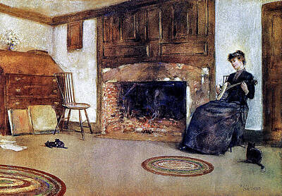 Modigliani - Frederick Childe Hassam 1859  1935 A Familiar Tune 1880 89 by Artistic Rifki