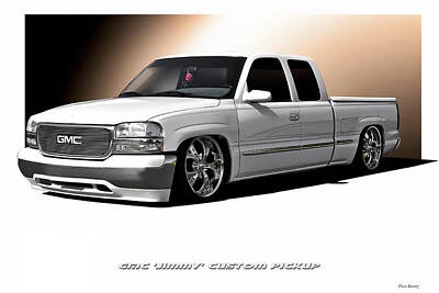 Royalty-Free and Rights-Managed Images - GMC Jimmy Custom Pickup by Dave Koontz