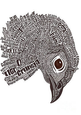 Birds Drawings Royalty Free Images - Guinea Fowl  Royalty-Free Image by Grover Mcclure