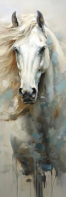 Mammals Royalty-Free and Rights-Managed Images - Horse Art 43 by Athena Mckinzie
