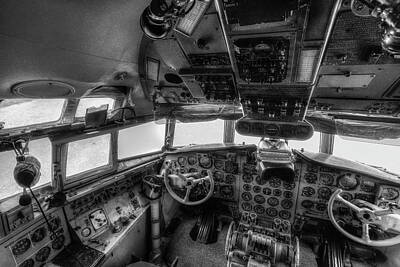 Going Green - Ilyushin IL 18 Cockpit View by David Pyatt