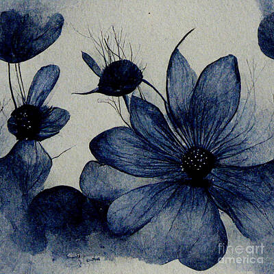 Royalty-Free and Rights-Managed Images - Ink flowers by Sabantha