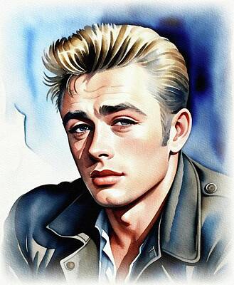 Actors Rights Managed Images - James Dean, Movie Legend Royalty-Free Image by Sarah Kirk