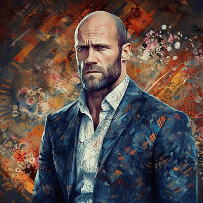 Stunning 1x - Jason  Statham  as  ai  fashion  art  for  men  by Asar Studios by Celestial Images