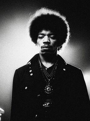 Jazz Photo Royalty Free Images - Jimi Hendrix, Music Star Royalty-Free Image by Esoterica Art Agency