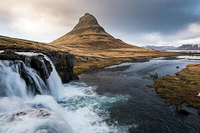 Ps I Love You - Kirkjufell mountain and the kirkjufellfoss waterfall in Iceland by Michalakis Ppalis