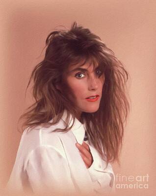 Recently Sold - Jazz Painting Royalty Free Images - Laura Branigan, Music Star Royalty-Free Image by Esoterica Art Agency