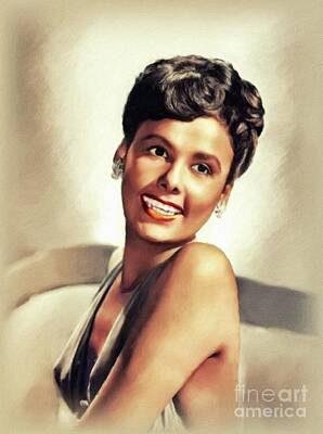 Cultural Textures - Lena Horne, Music Legend by Esoterica Art Agency