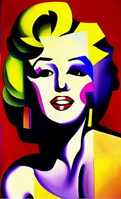 Celebrities Digital Art Royalty Free Images - Marilyn Monroe Royalty-Free Image by Galeria Trompiz