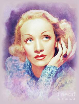 Impressionist Landscapes - Marlene Dietrich, Movie Legend by Esoterica Art Agency