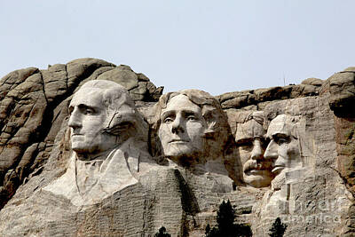 Politicians Photo Royalty Free Images - Mount Rushmore Royalty-Free Image by Dwight Cook