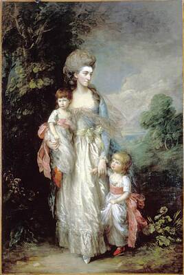 Man Cave Royalty Free Images - Mrs Elizabeth Moody with her sons Samuel and Thomas Thomas Gainsboroughc.1779-85 Royalty-Free Image by Arpina Shop