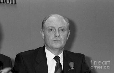 Politicians Photo Royalty Free Images - Neil Kinnock politician Royalty-Free Image by David Fowler